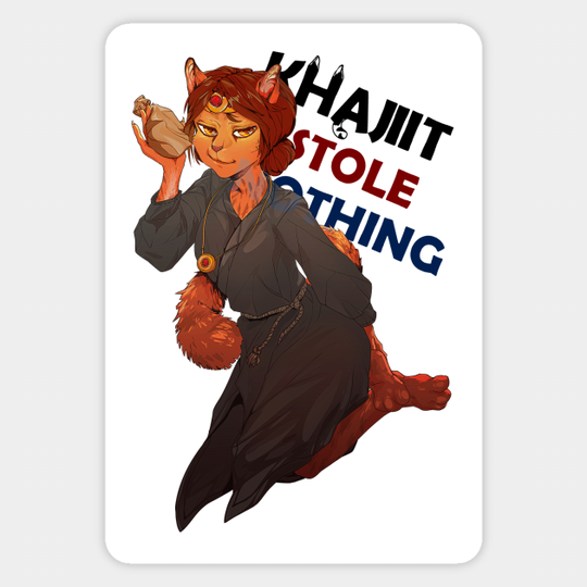 Khajiit stole nothing - Skyrim - Sticker