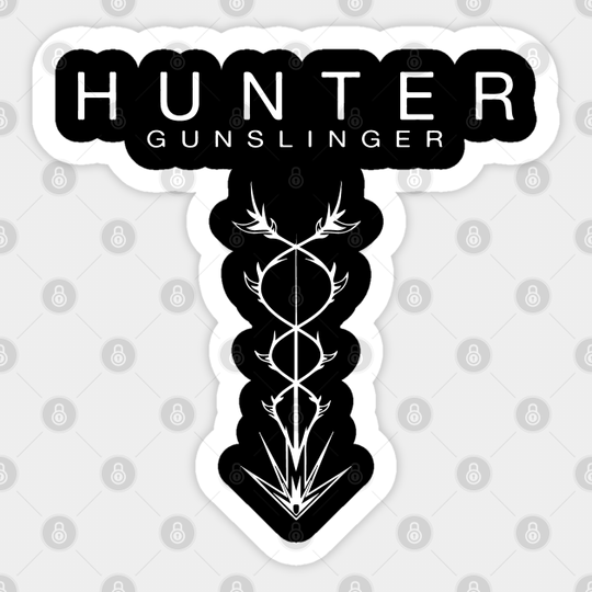 Hunter - Gunslinger (White) - Destiny 2 - Sticker