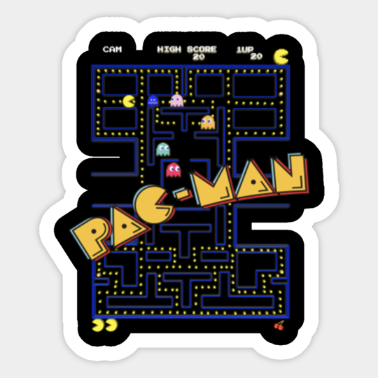 The Pac-Man - Retro - Sticker