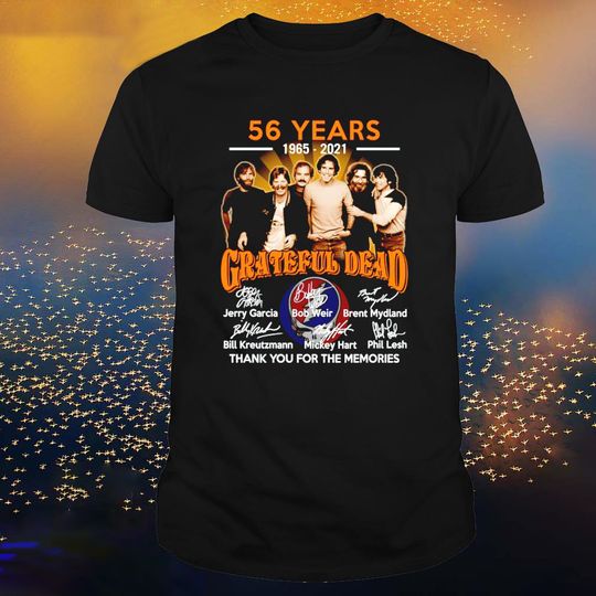 56 years 1965 2021 Grateful Dead Anniversary T-shirt