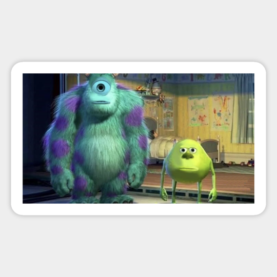 Mike Wazowski and Sully Face Swap Meme - Meme - Sticker