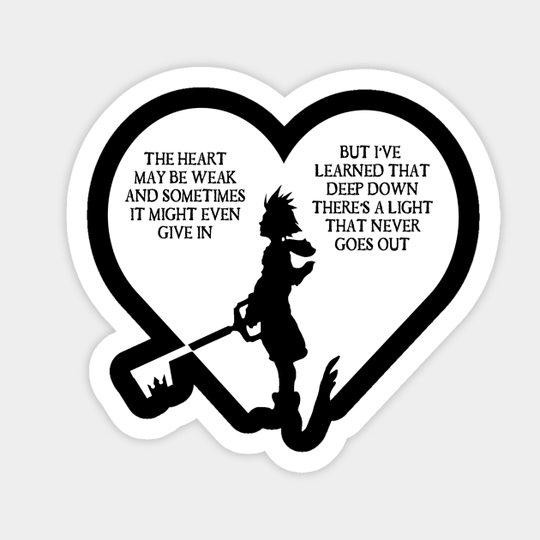 The Light Never Goes Out - Kingdom Hearts - Sticker