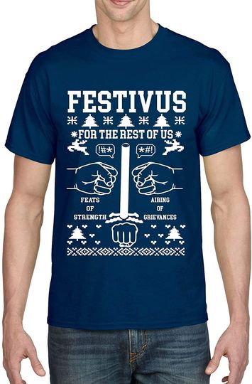 Men's T Shirt Festivus Anti Christmas Secular Holiday Funny Complain