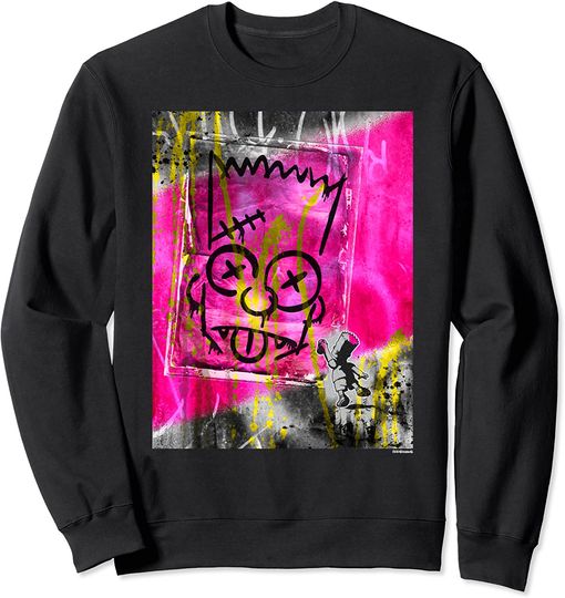 The Simpsons Bart Simpson El Barto Graffiti Sweatshirt