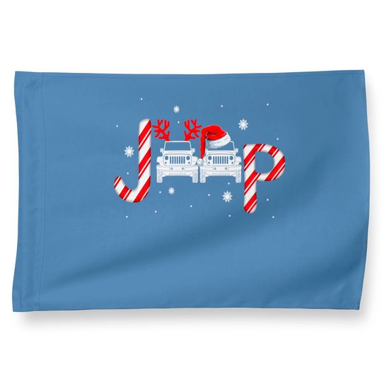 Driving Jeep Christmas House Flag