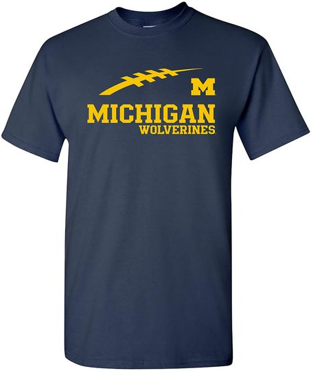 Michigan Wolverines NCAA Football Horizon  T Shirt