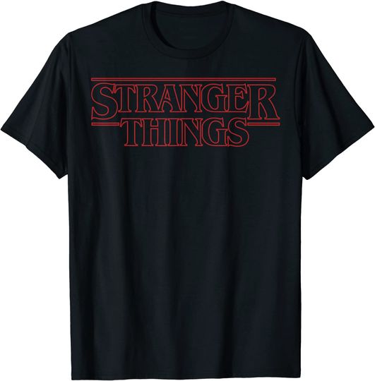 Netflix Stranger Things Outline Logo T-Shirt