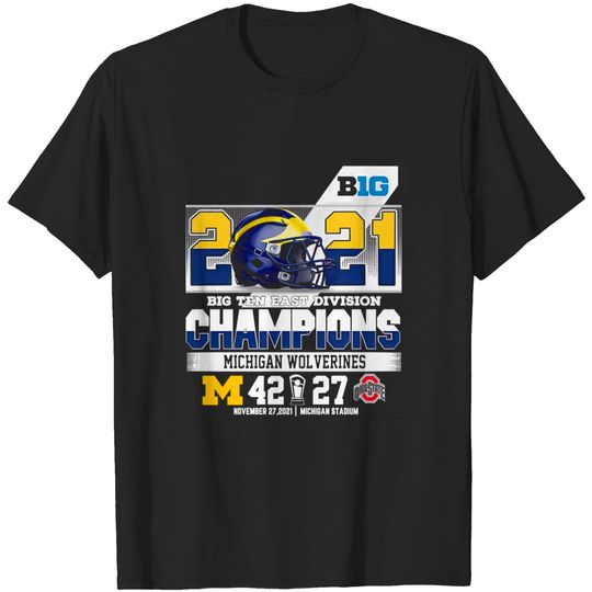 Michigan Wolverines Football Big Ten Conference Champions 2021 T-Shirt