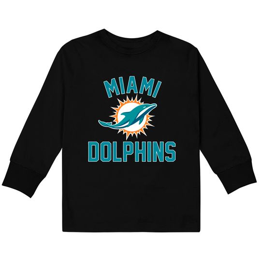 Miami Dolphins Football Kids Long Sleeve T-Shirt