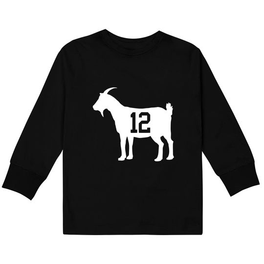Tom Brady Is The Goat Football Season Kids Long Sleeve T-Shirt