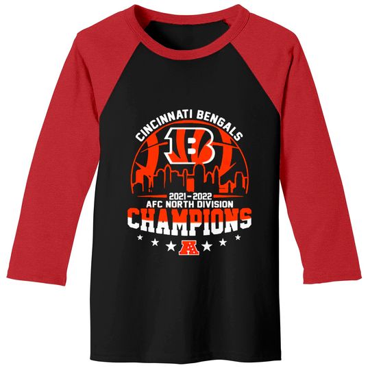 Cincinnati Bengals AFC North Division Champions Baseball Tees