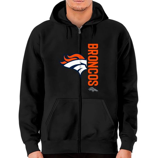 New Era Men's Navy Denver Broncos Big & Tall 2-hit Zip Hoodie
