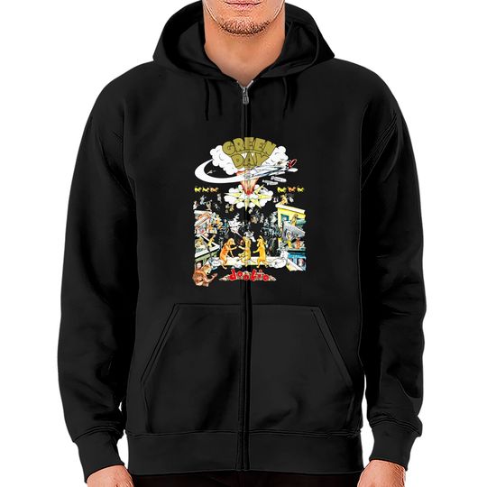 Green Day 1994 Dookie Tour Zip Hoodie