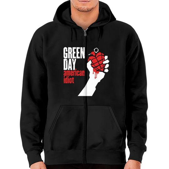 Green Day American Idiot Zip Hoodie