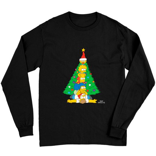The Simpsons Family Christmas Tree Holiday Long Sleeve