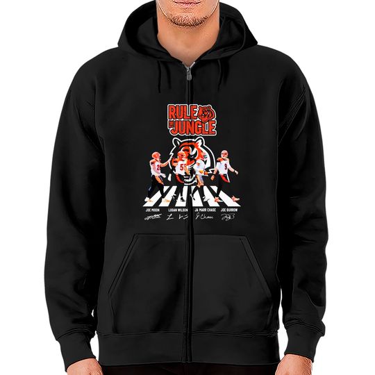 Cincinnati Bengals The Rule Jungle Abbey Road Signatures Zip Hoodies