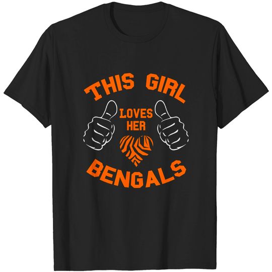 This Girl loves her Bengals Football - Bengals Lover Wife Gift Ideas Classic T-Shirt
