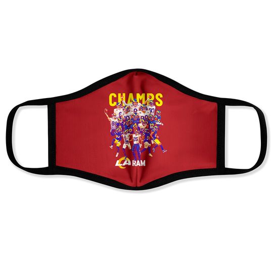 RAMS HOUSE Face Masks !! Los Angeles Rams Champions Face Masks, Los Angeles Rams Winner Wild Card Face Masks