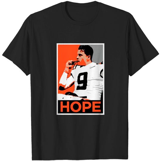 Joe Burrow Smoking Cigar Champ Hope PNFL Cincinnati Bengals Football T Shirt