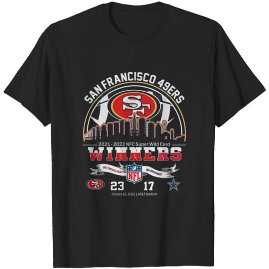 San Francisco 49ers 2021-2022 NFC Super Wild Card Winners  T Shirt