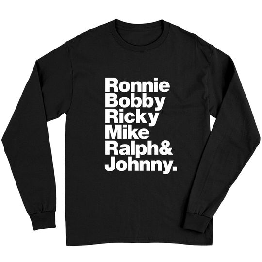 New Edition Ronnie Bobby Ricky Mike Ralph and Johnny Long Sleeves