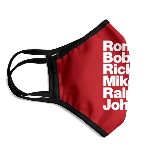 New Edition Ronnie Bobby Ricky Mike Ralph and Johnny Face Masks