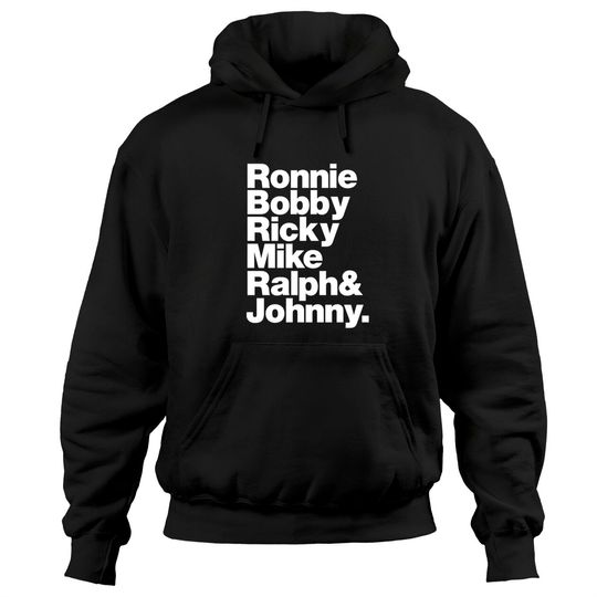 New Edition Ronnie Bobby Ricky Mike Ralph and Johnny Hoodies
