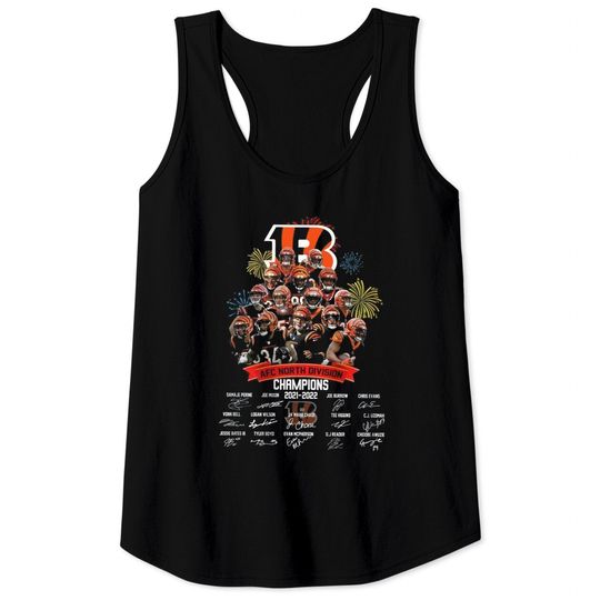 Cincinnati Bengals 2021 2022 American Football Champs Tank Tops