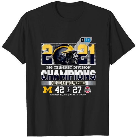 2021 Big Ten East Division Champions Shirt, Michigan Wolverines Shirt, Football Championship