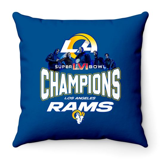 Los Angeles Rams LVI Super Bowl 2022 Champions Throw Pillows