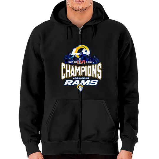 Los Angeles Rams LVI Super Bowl 2022 Champions Zip Hoodies