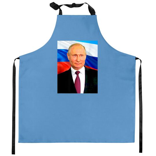 Putin Portrait Kitchen Aprons