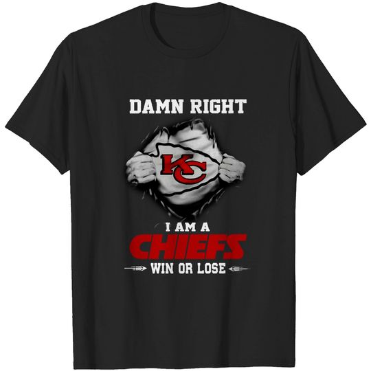 Damn Right I Am A Kansas City Chiefs T-Shirt, Kansas City Chiefs Shirt for Fan
