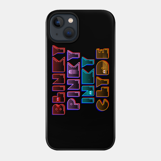 Neon Pac-Man Ghost Nicknames - Pacman - Phone Case