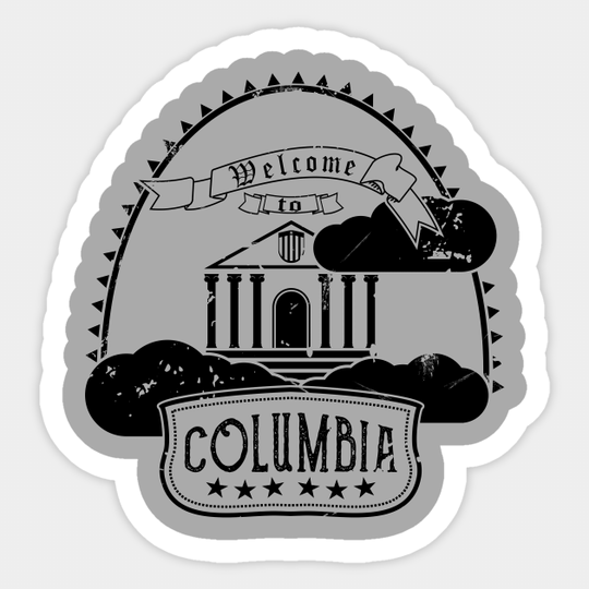 Welcome to Columbia (Black) - Bioshock Infinite - Sticker
