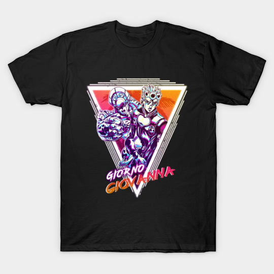 Jojos bizzare adventure vento aureo, giorno giovanna, vintage v1 - Jojos Bizarre Adventure Vento Aureo - T-Shirt
