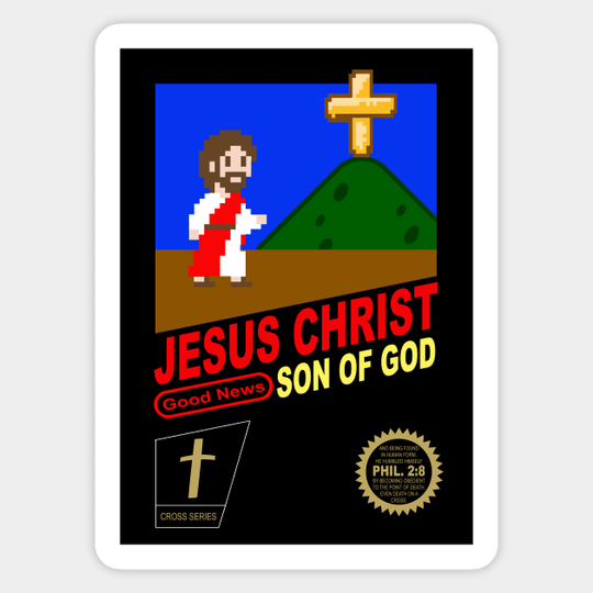 Jesus Christ 8-bit - Jesus Christ - Sticker