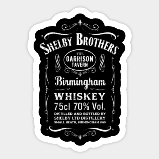 The Shelby Brother's Ltd Whiskey Label - Peaky Blinders - Sticker