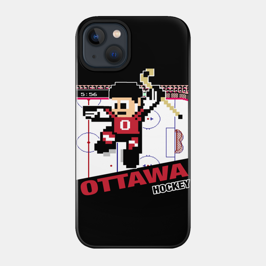 Ottawa Hockey 8 bit cartridge design - Ottawa Senators - Phone Case