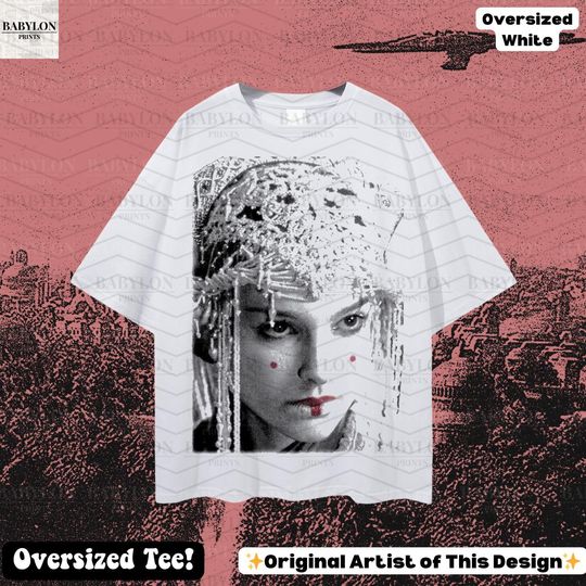 Oversized Queen Amidala Star Wars T-Shirt, Phantom Menace Padmé Amidala Movie Gift