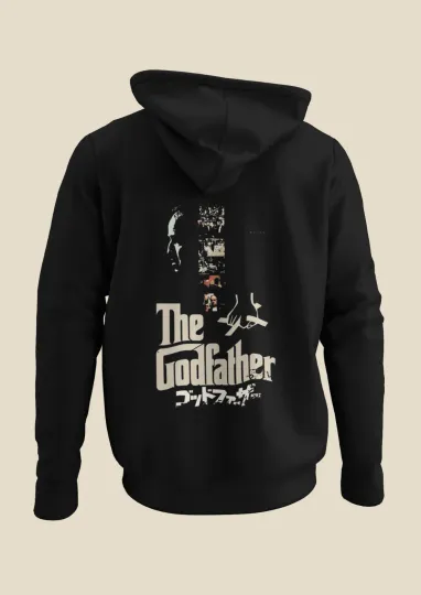 The Godfather - Japanese Movie Poster inspired Unisex Black Hoodie