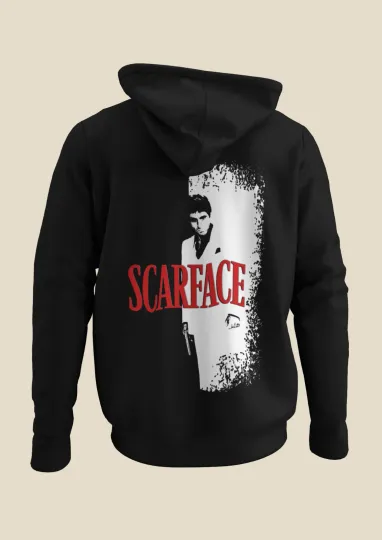Scarface - Movie Poster inspired Unisex Black Hoodie