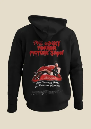 The Rocky Horror Picture Show - Movie Poster inspired Unisex Black Hoodie
