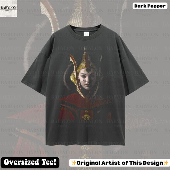 Oversized Queen Amidala T-Shirt, Padm Amidala Star Wars Unisex Tee