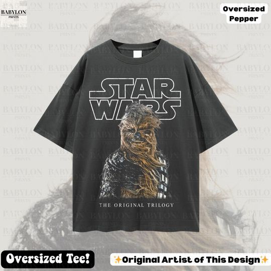 Oversized Star Wars Chewbacca T-Shirt, Disney Galaxy's Edge Graphic Tee