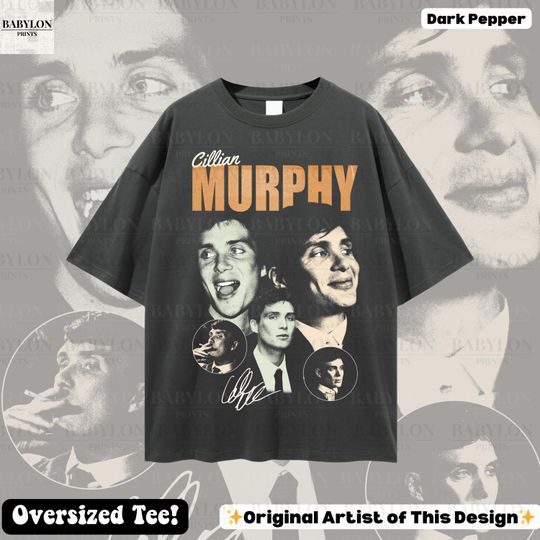 Oversized Cillian Murphy T-Shirt - Graphic Tee