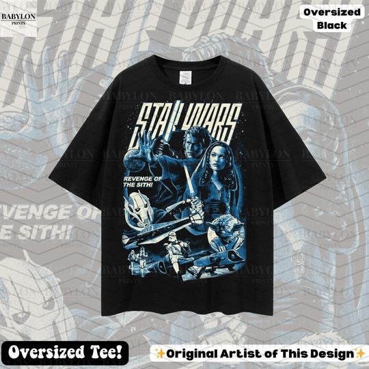 Oversized Star Wars Revenge of the Sith Anakin Skywalker T-Shirt