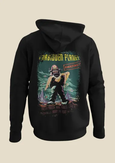 The Forbidden Planet - Movie Poster inspired Unisex Black Hoodie