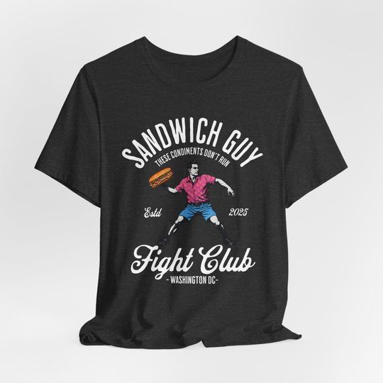 "Sandwich Guy Fight Club" T-Shirt - "Free DC" Protest Apparel