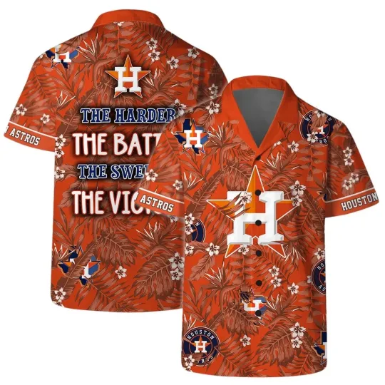Houston Atros Victory Slogan Hawaiian Shirt, Gift for Fan